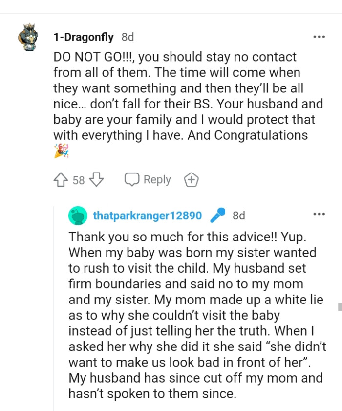 Your husband and your baby are your family