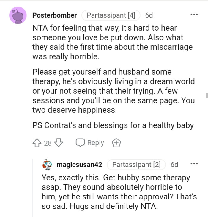 You can get you and your husband some therapy