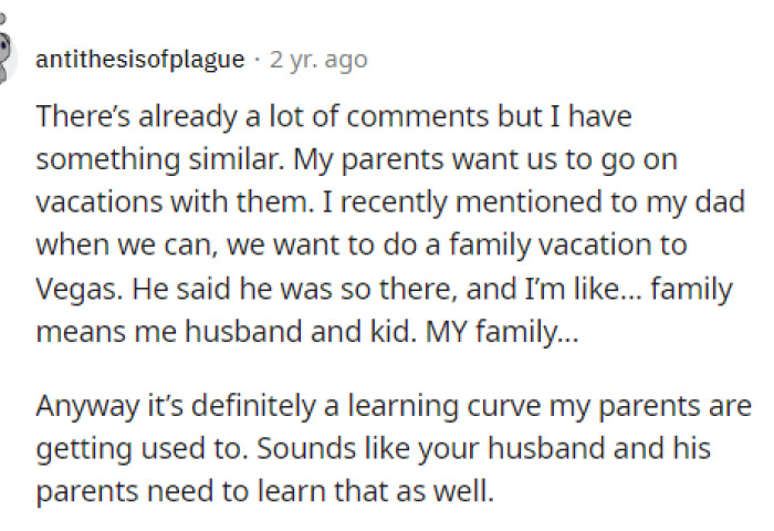 There are ways to compromise and find a way to spend time together that may not involve a week-long vacation.