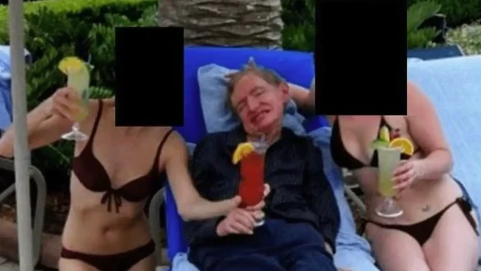 Stephen Hawking photograph amid debate over Epstein files and sexual assault survivors support.