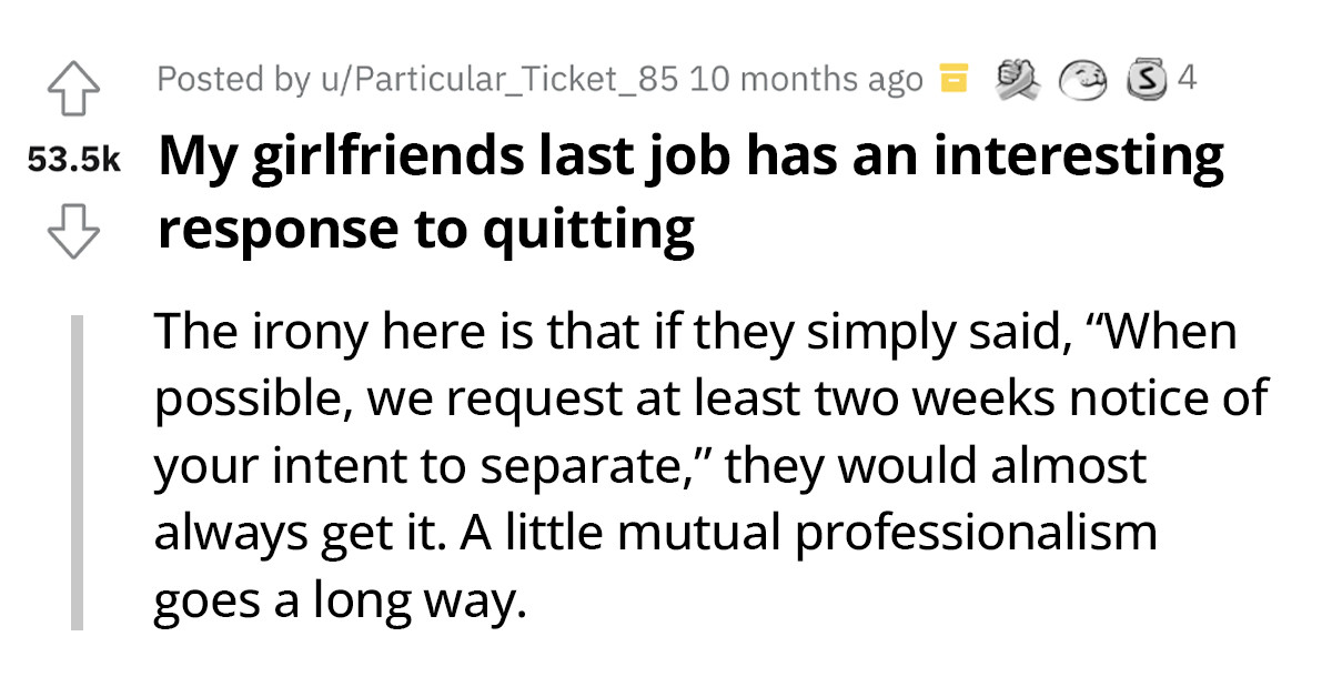 Company Introduces The Most Insane Resignation Policy After An Employee Indicated Interest To Resign