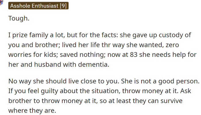 If They Feel Guilty, They Could Give Her Some Money