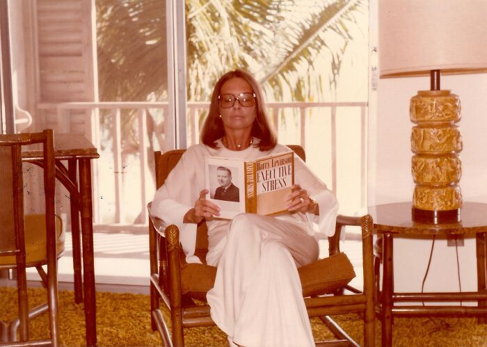 "Mother Reading, Naples, Florida, 1977"