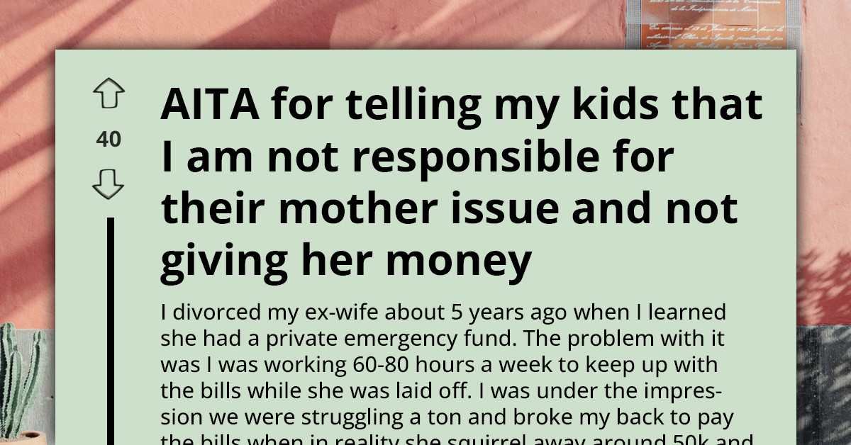 He Discovered His Wife’s Secret Savings and Divorced Her — Now His Kids Are Calling Him Heartless