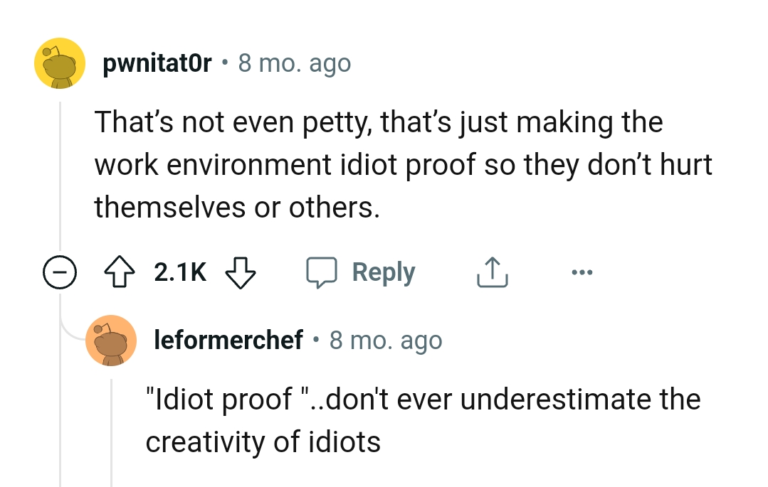 And the Comments from Other Redditors Roll In...