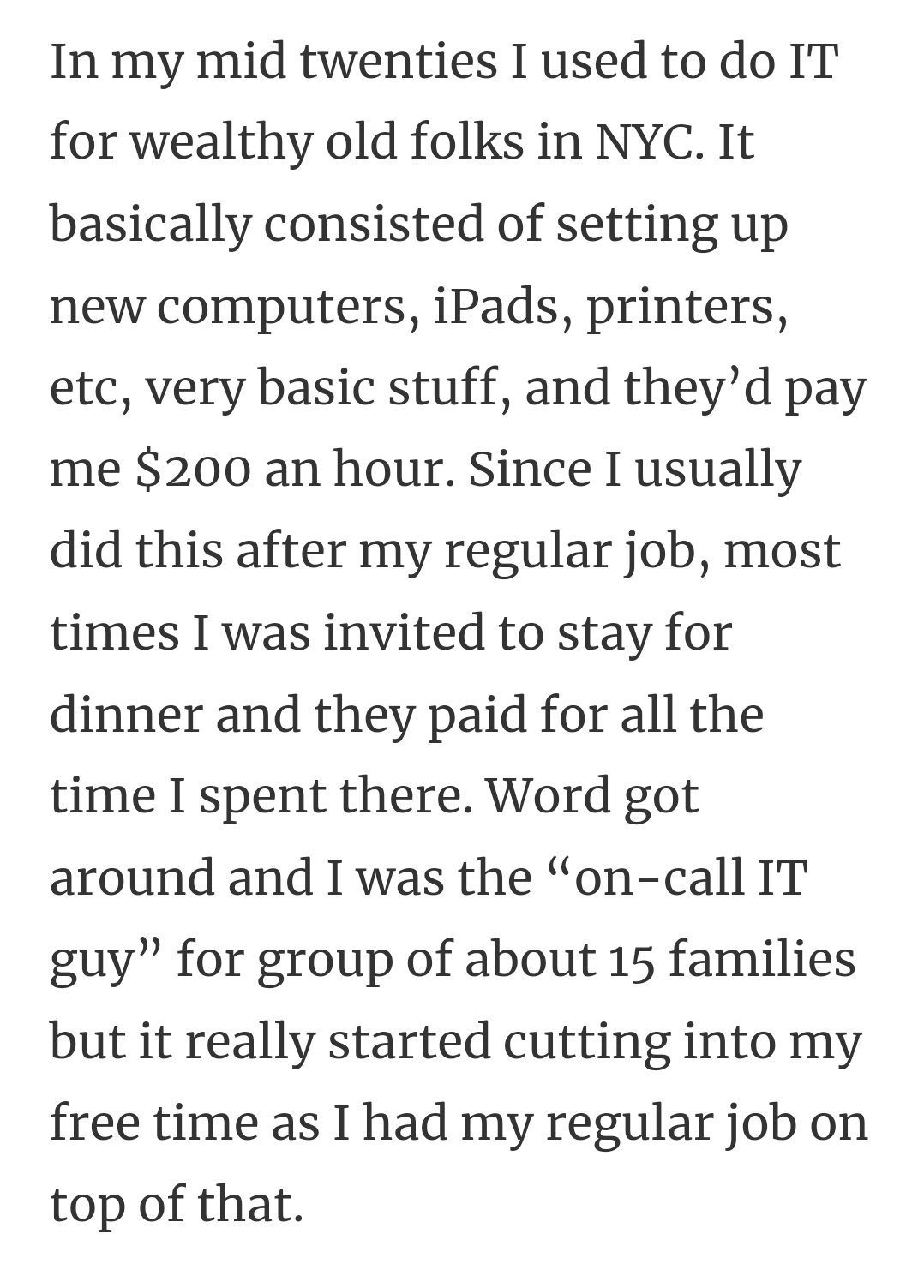 32. IT for wealthy people