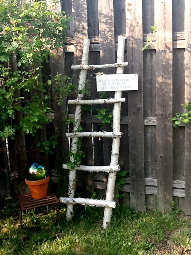 3. Log Ladder: Functional and fabulous.