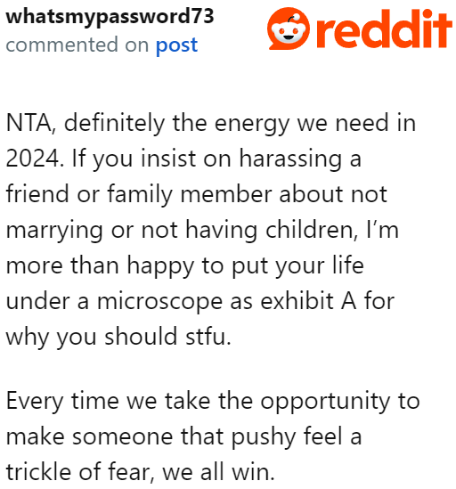 Redditors agree that it needed to be said.