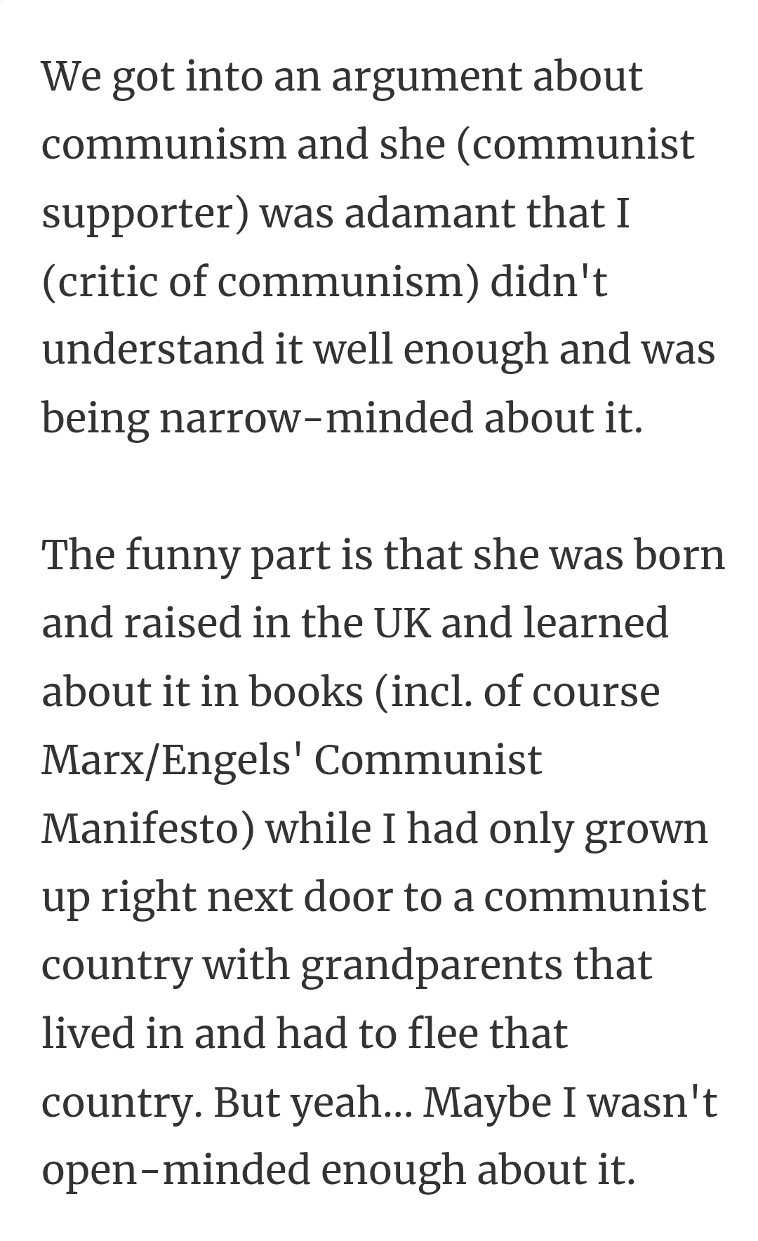 30. Being open-minded