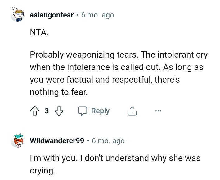 The OP shouldn't be fearful as long as she's factual and respectful