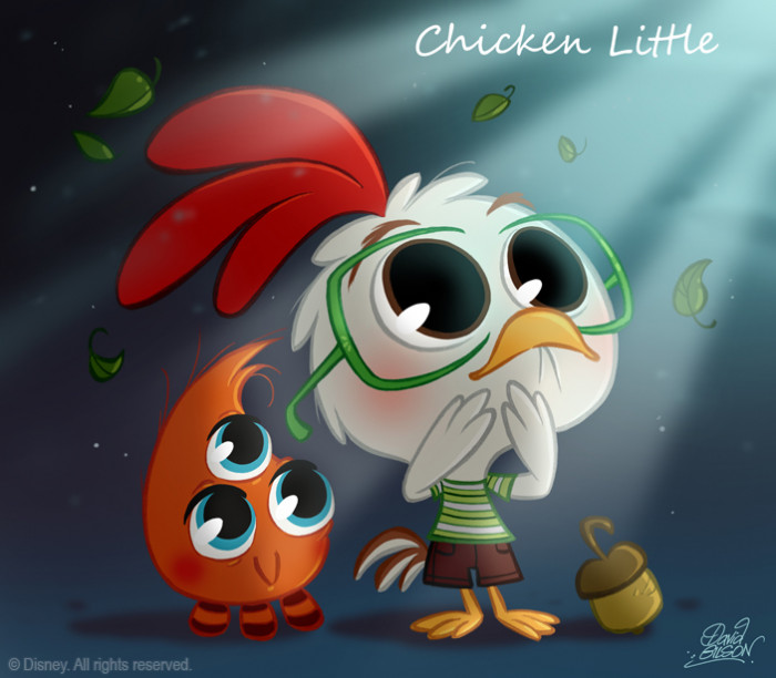 20. The Chibi Style Version of Chicken Little