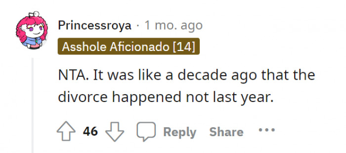 The divorce happened a decade ago. Is it enough time to get over it?