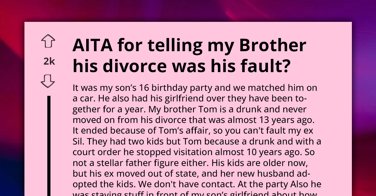 Furious Redditor Kicks Brother Out For Making Sexist Remarks To Her Son's Teenage Girlfriend