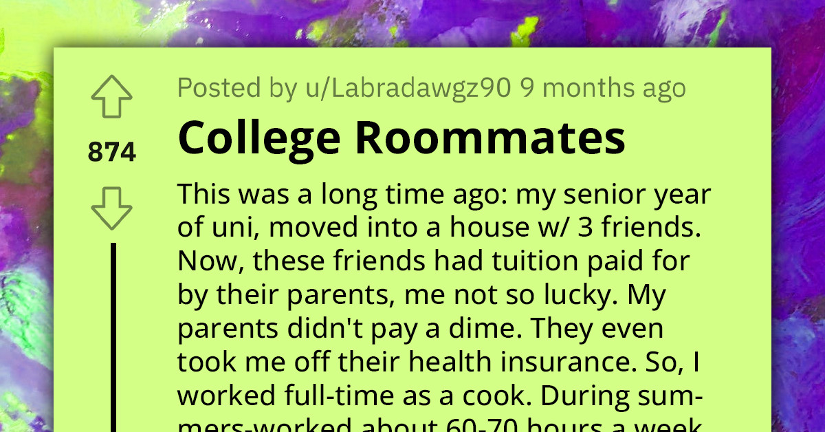 Redditor Decides Their Roommates Don't Deserve Proper Dinner Because Of The Rule Saying The Cook Should Also Clean