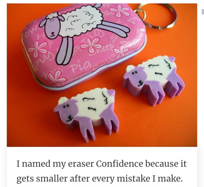 11. The confidence is getting smaller with every mistake