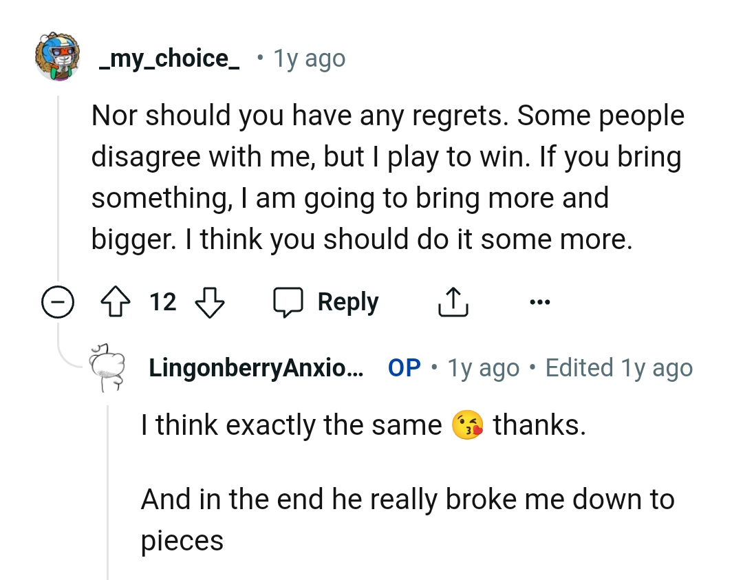 This Redditor believes the OP should do it some more