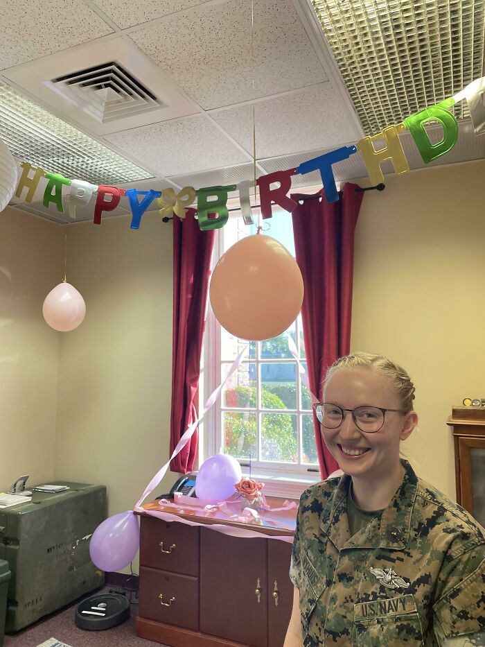 48. Hey Mom, It’s My First Birthday Without You Calling Me And Singing “Happy Birthday” But They Decorated My Office To Surprise Me This Morning