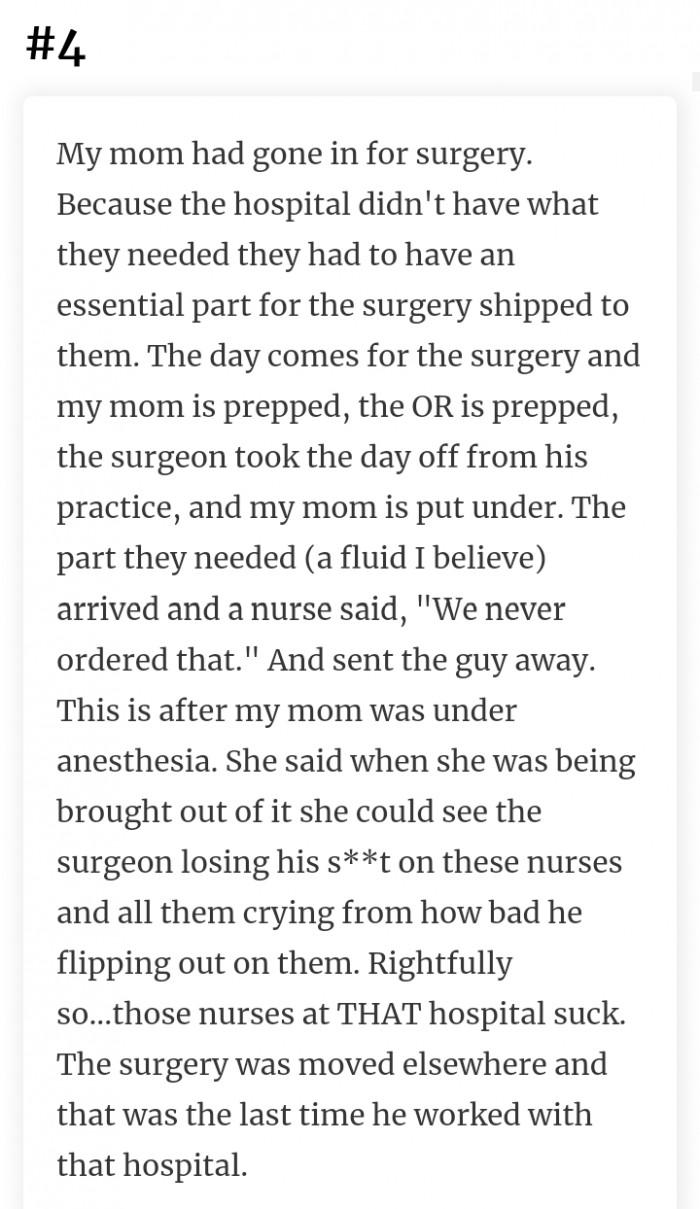 4. The reaction was understandable.