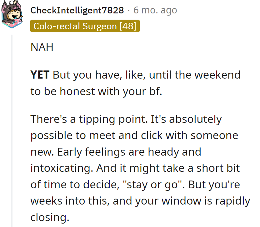 Tick-tock, love's clock. Decide by the weekend—before the plot twists itself into a rom-com drama!