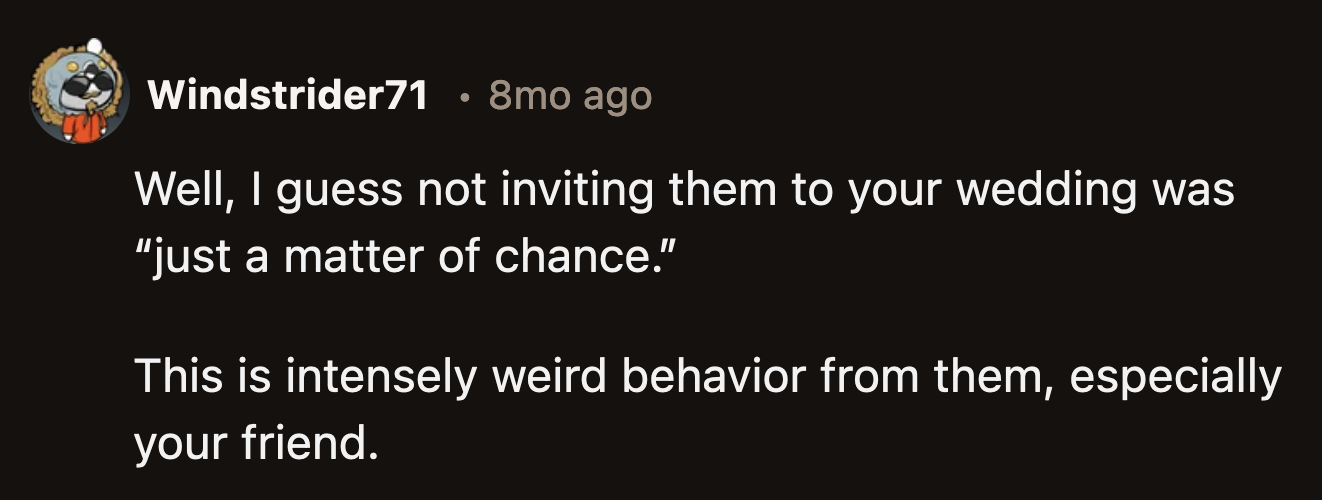 These people aren't her friends anymore. They haven't been for a while.