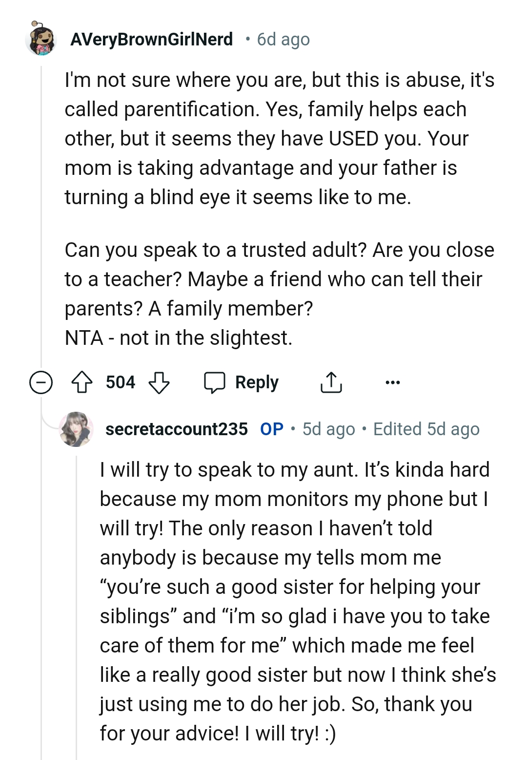 It seems like OP's dad is turning a blind eye