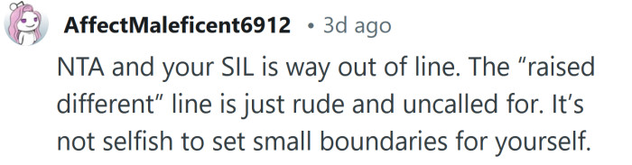 Setting small boundaries is not selfish.