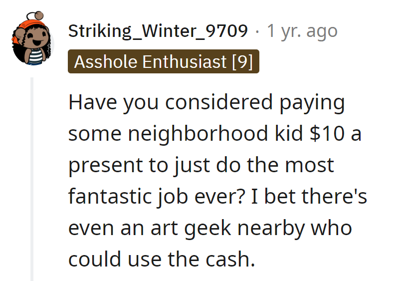 Gift wrapping blues? Hire a local art geek for $10 a present—it's a VIP makeover for their gifts!