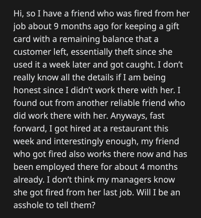 Do you think OP's plan was justified?