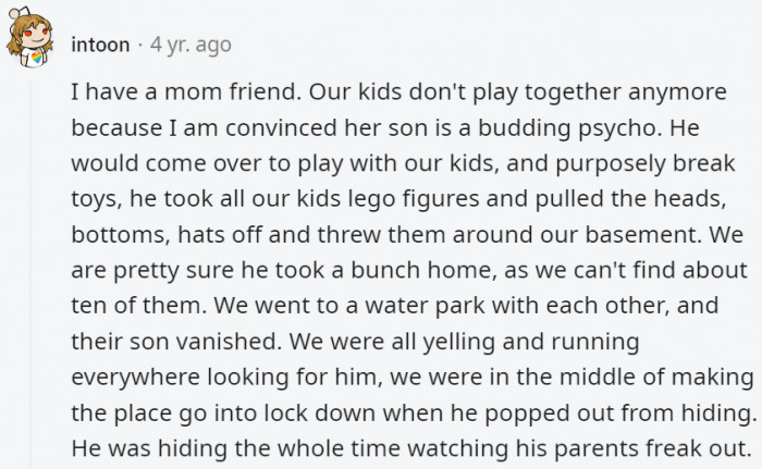 8. Who cares what the other moms think? It's good this mom got her kid out of danger.