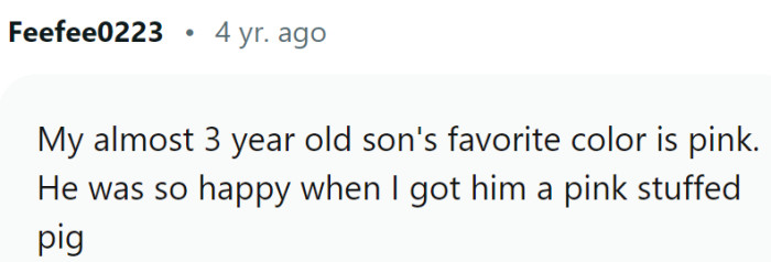 Colors are not gender-specific