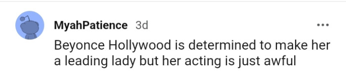14. For this Redditor, it's Beyonce Hollywood