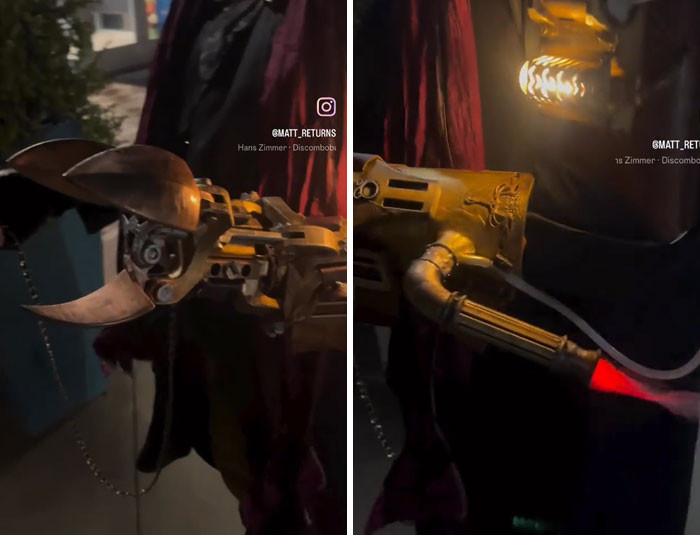 "Steampunk Mechanical Arm For My Son’s Halloween Costume"