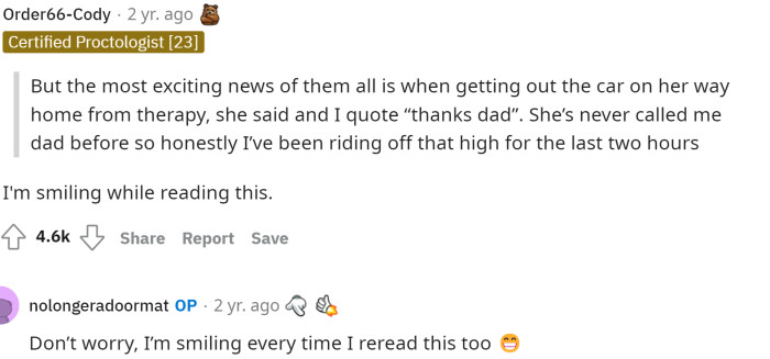 It's comments and interactions like this that make us love reading these Reddit posts, showing that we can all come together.