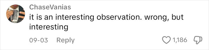 It's a wrong observation