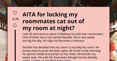 Roommates Clash After One Locks The Other’s Cat Out At Night Due To Its Midnight Menacing Behavior
