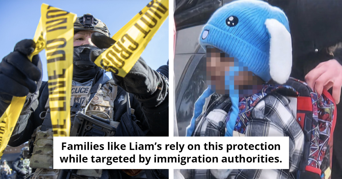 Federal judge halts deportation of 5-year-old Liam Conejo Ramos, who was detained by ICE upon returning from preschool.