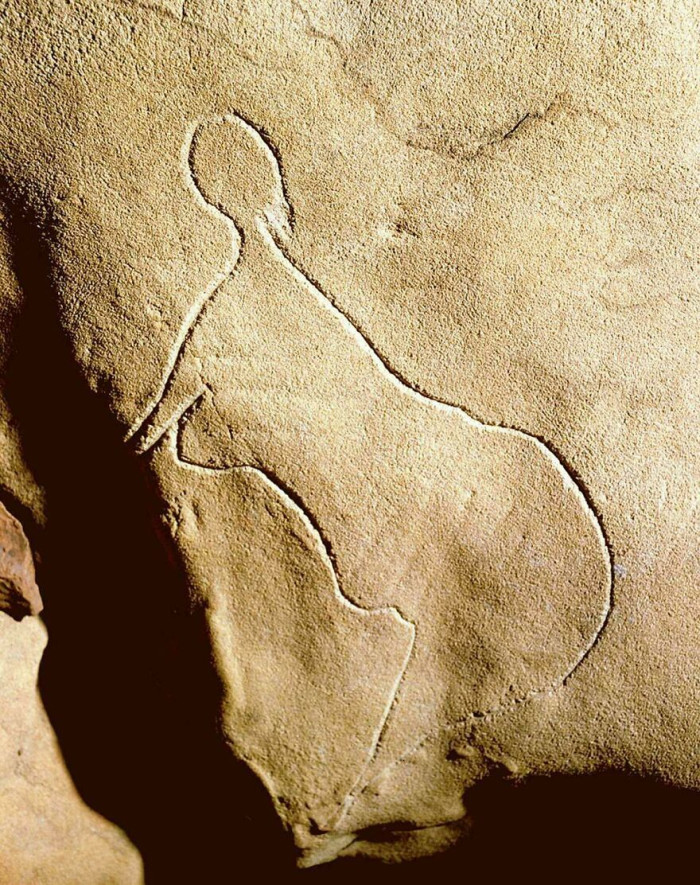 "A 25,000-Year-Old Engraving of a Woman Was Discovered Deep Inside a Cave in France"