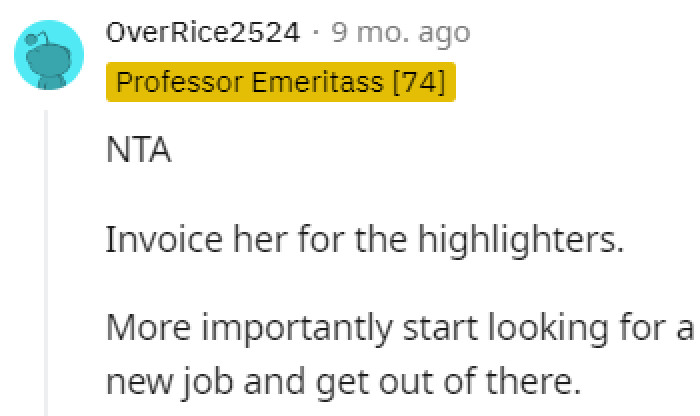 Time to find a new job