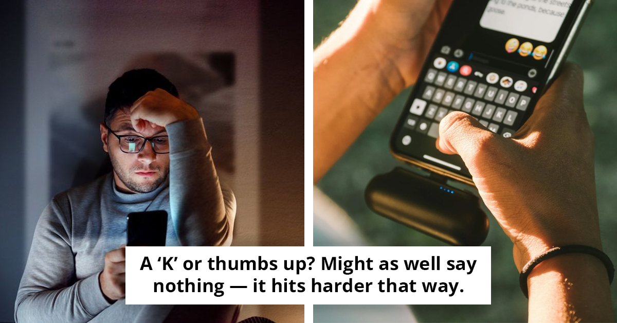 Study Reveals The Single Most Emotionally Triggering Text Response