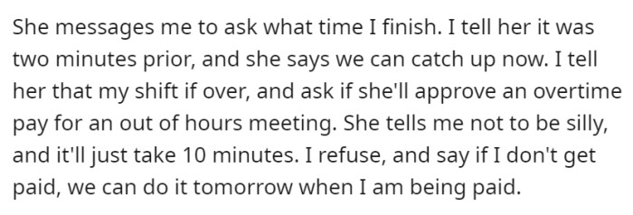 OP's manager is clearly getting frustrated by the turn of events