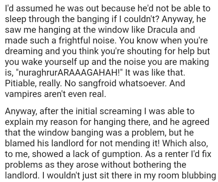 You know when you're dreaming and you think you're shouting for help