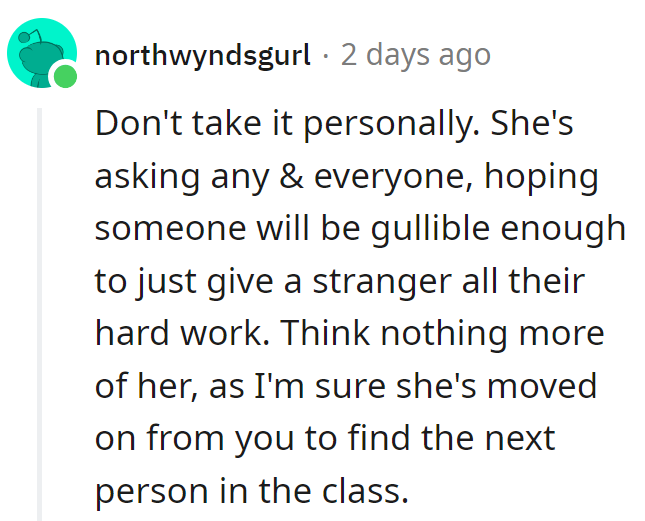 She's Fishing for Notes Like It's a Lucky Dip. Let Her Angle Elsewhere; His Notes Are His Catch.