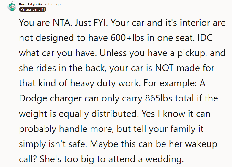 Yes, I know it can probably handle more, but tell your family it simply isn't safe.