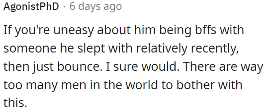 It's best to end the relationship.