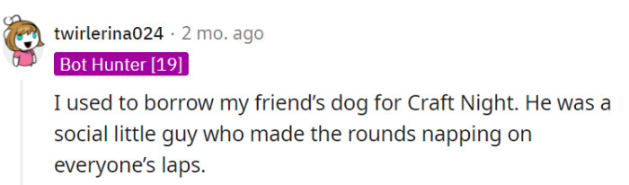 But this is a completely different context, and we bet this one didn't have any malicious plans!