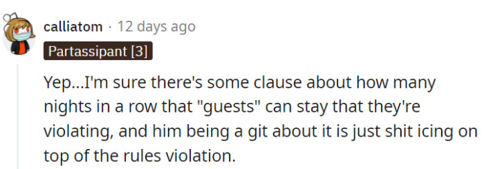 Time to put your foot down, OP!