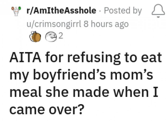 OP has gotten herself into quite the pickle with her boyfriend's mom