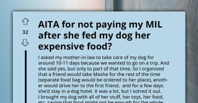 Family Feud Erupts as Mother-in-Law Requests Reimbursement After Letting Family Member’s Dog Have Her Pricy Dog Food