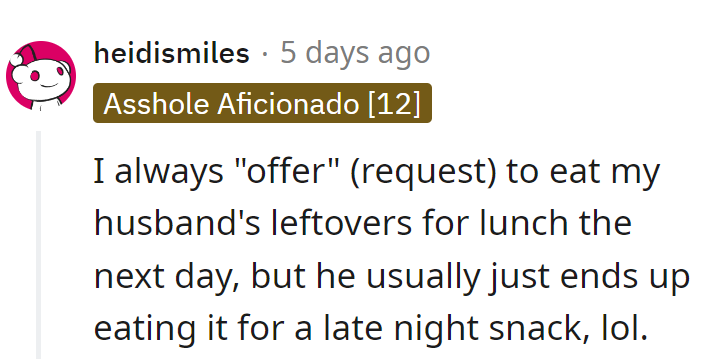 Leftovers for lunch, or midnight munchies? The eternal debate in a nutshell!