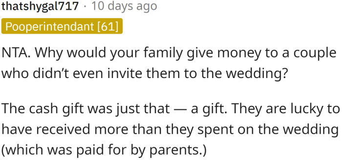 Jess should consider herself lucky